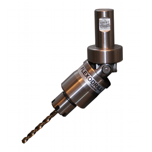 FLEXODRILL är en unik lösning för att enkelt kunna borra vinklade hål upp till 40 grader i till exempel ventilblock med en CNC-styrd fleroperationsmaskin.